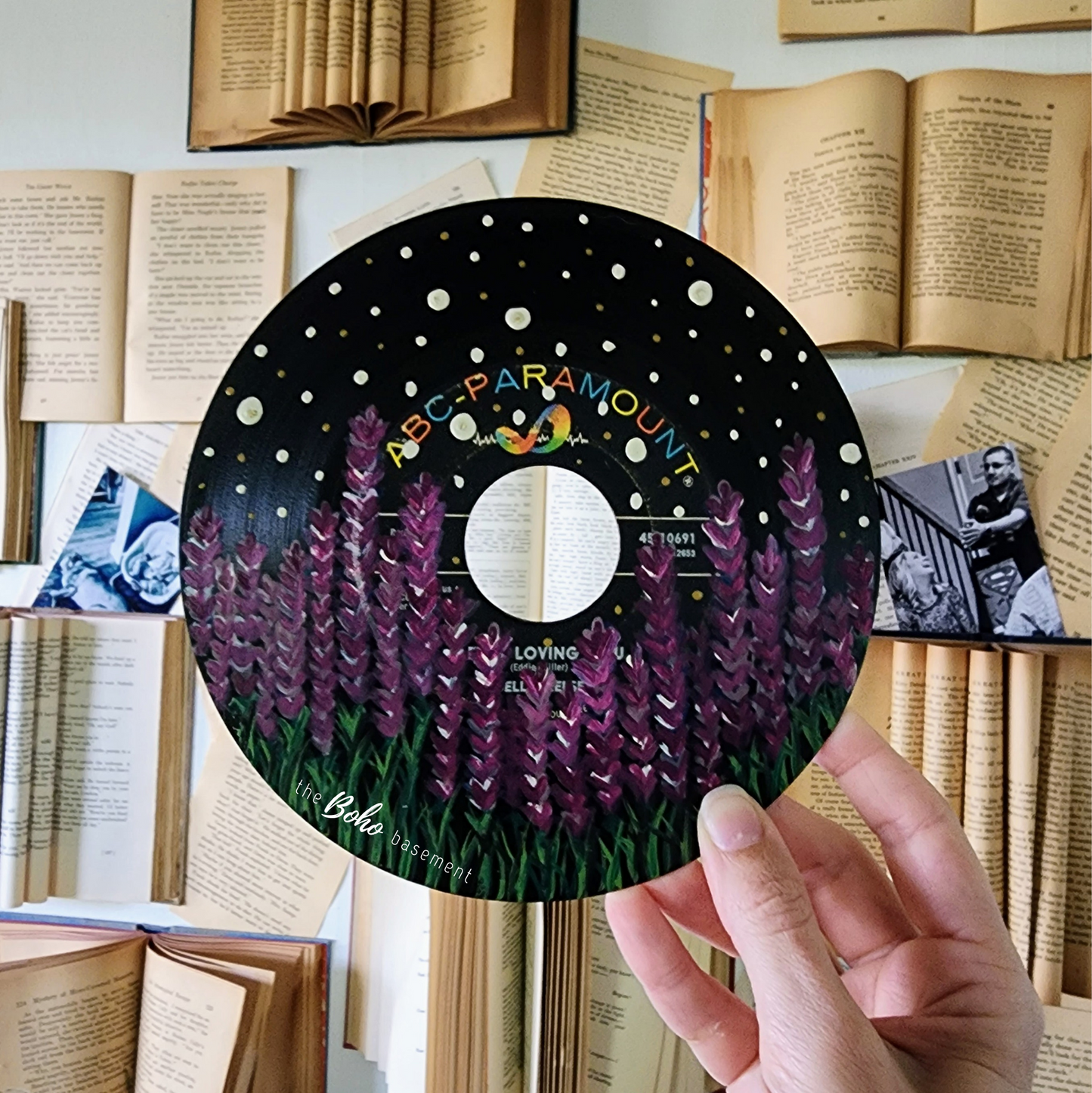 Hand-Painted Vintage Record (002)