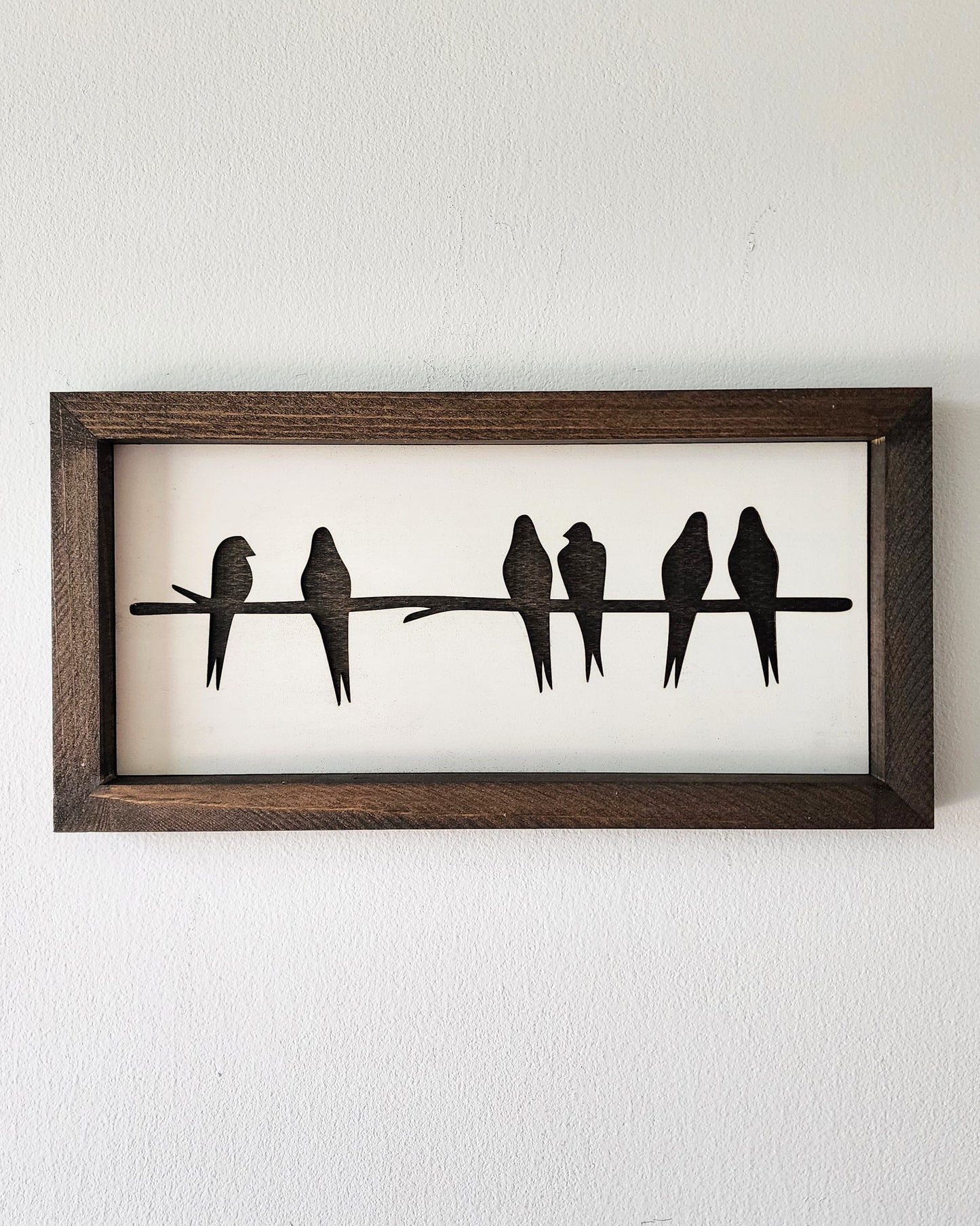 "Birds of a Feather" Silhouette Sign