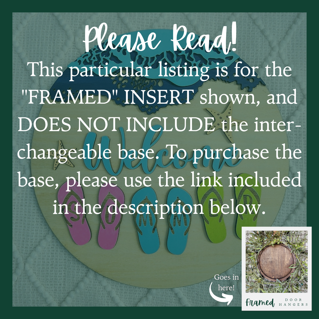 "Welcome Summer" Framed Insert