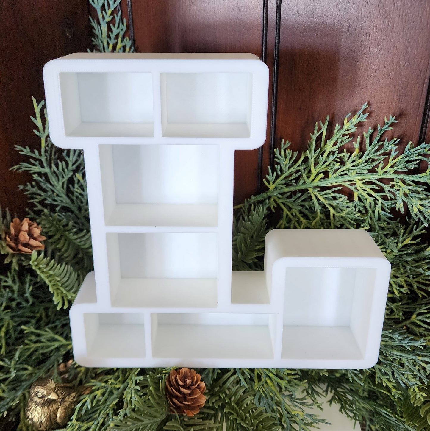 Chunky "Initial" Mini Bookshelf