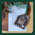 "Threshold of Joy" Walnut Story Ornament