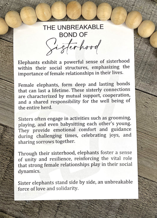 "Unbreakable Bond" Sisterhood Story Ornament