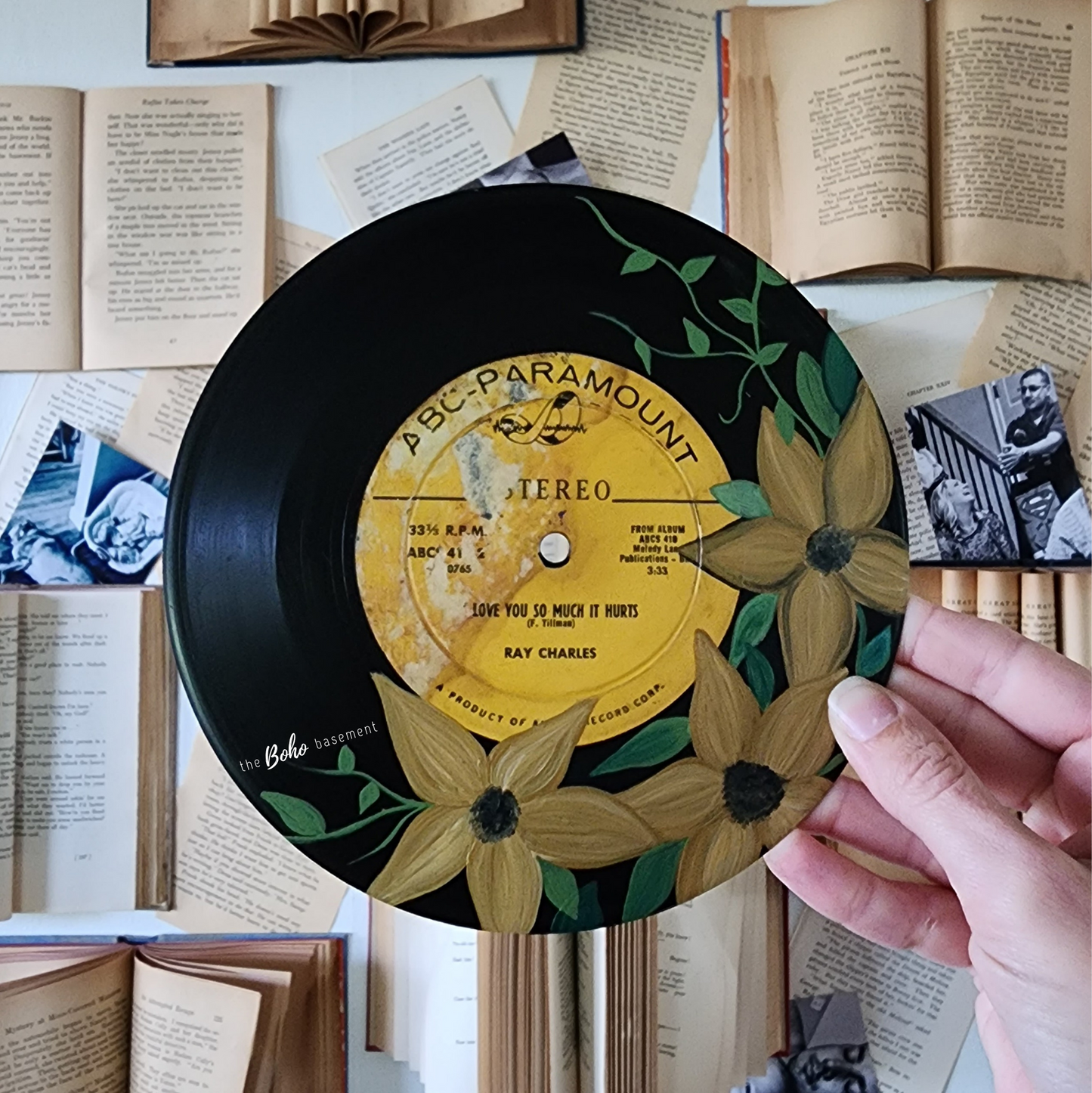 Hand-Painted Vintage Record (008)