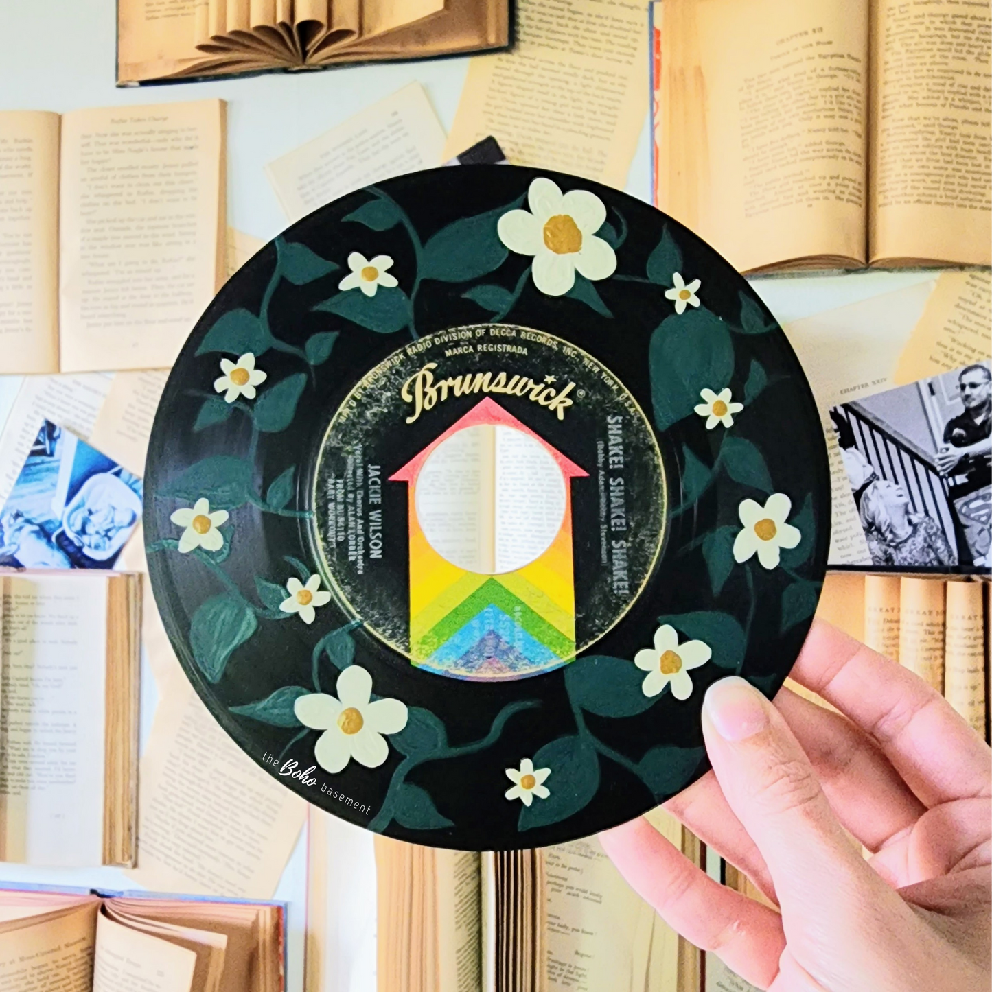 Hand-Painted Vintage Record (007)
