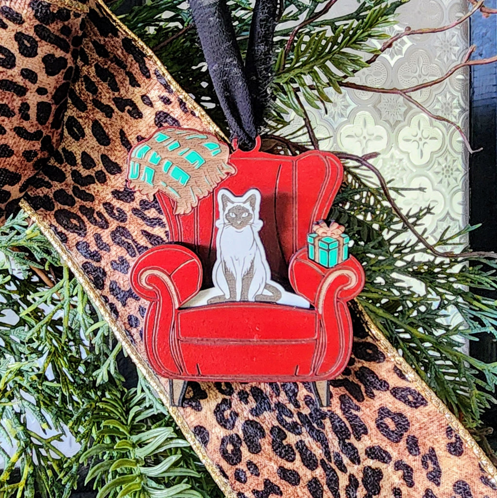 "Comfy Cats" Ornament w/Interchangeable Inserts