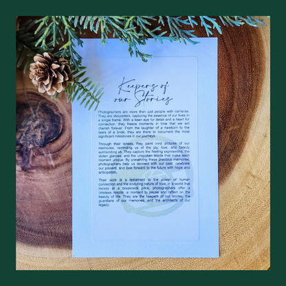 "Keepers Of Our Stories" Walnut Story Ornament