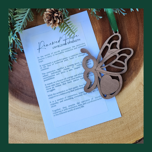 "Renewed Hope" Walnut Story Ornament