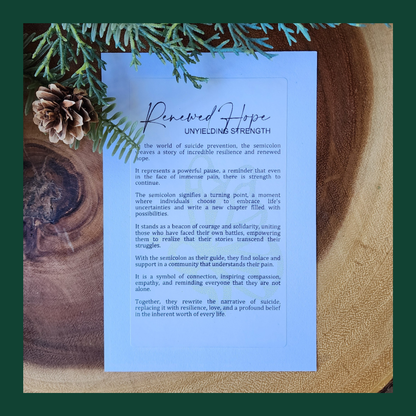 "Renewed Hope" Walnut Story Ornament