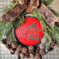 Red "Merry Everything" Door Hanger INSERT
