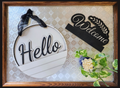 White "Shiplap" - Interchangeable Door Hanger
