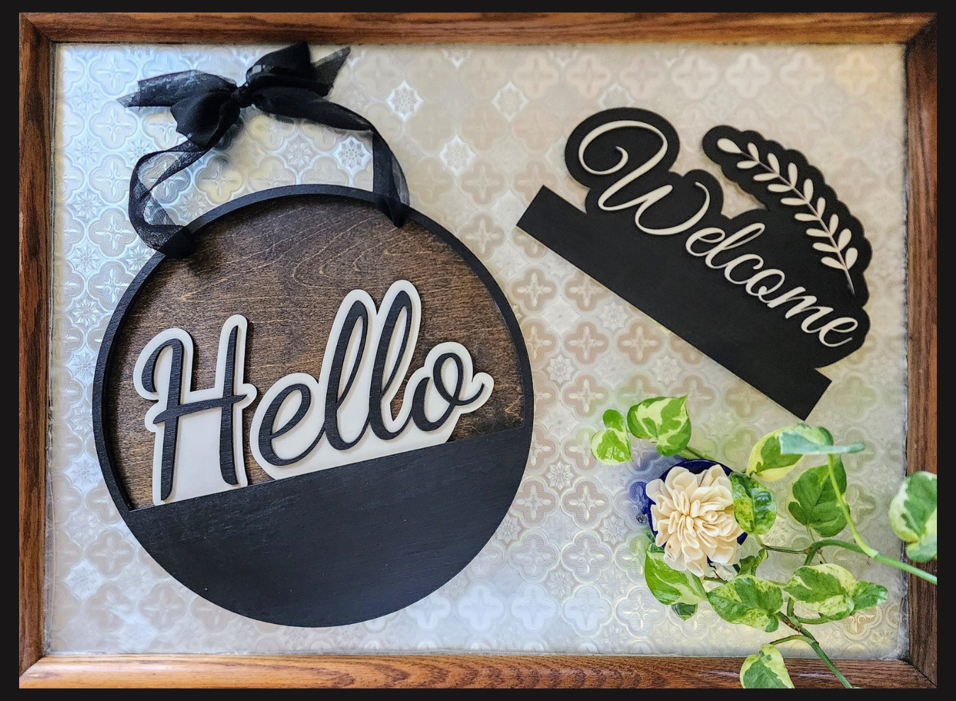 Black/Dark Walnut - Interchangeable Door Hanger