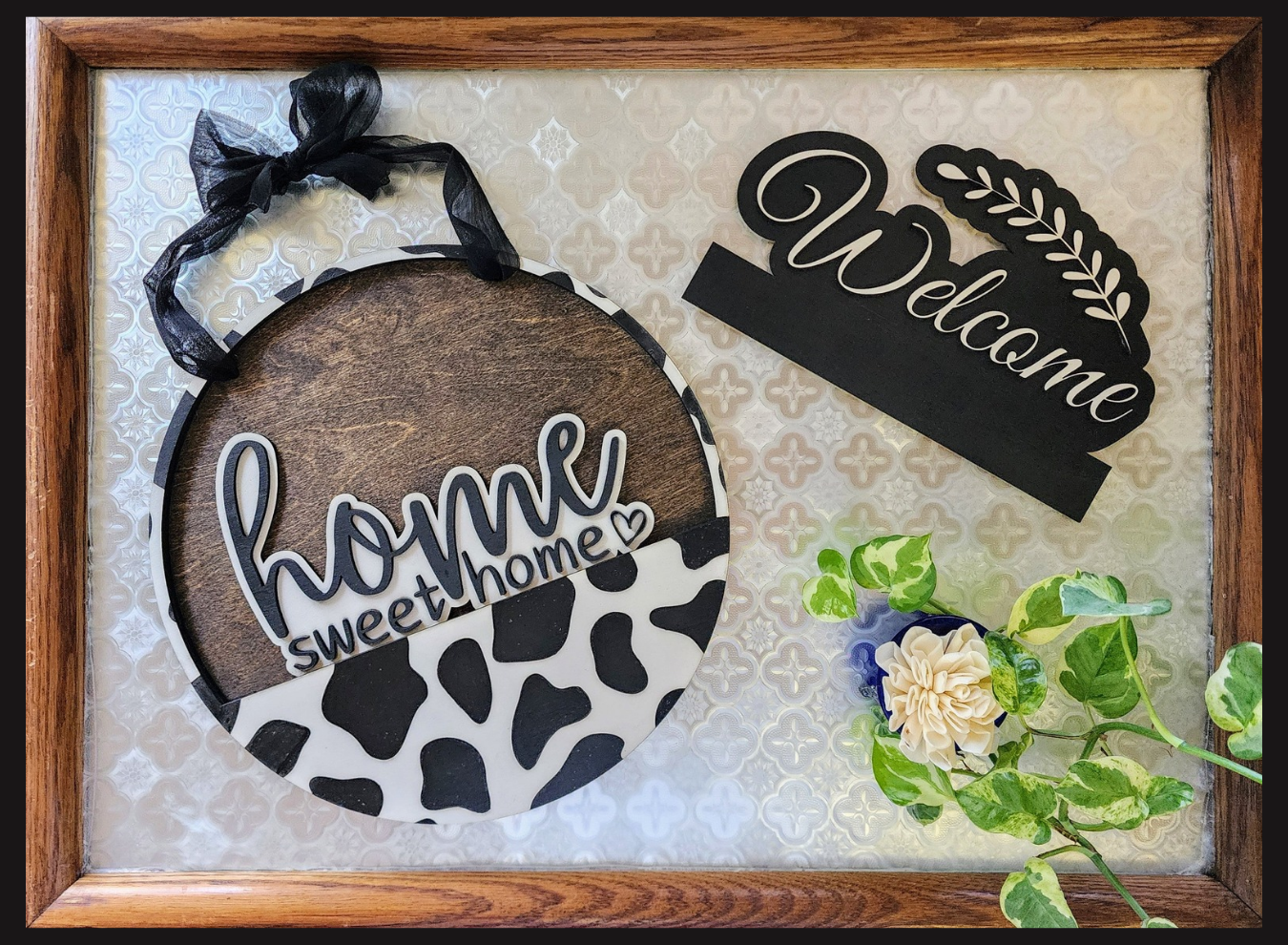 COW PRINT Interchangeable Door Hanger (Special Edition)