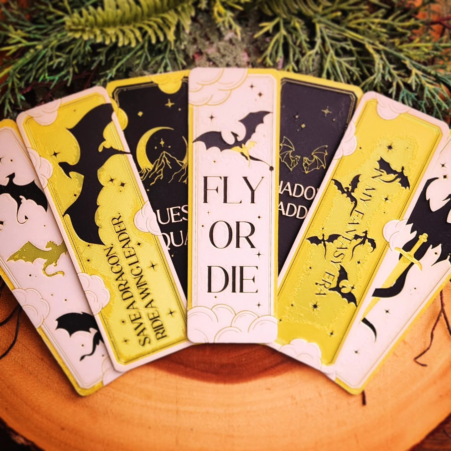 Fourth Wing Inspired Bookmarks