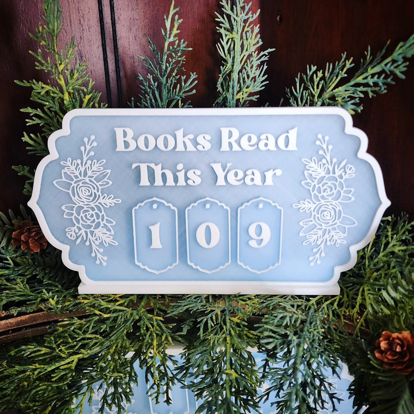 "Books Read This Year" Shelf Sitter