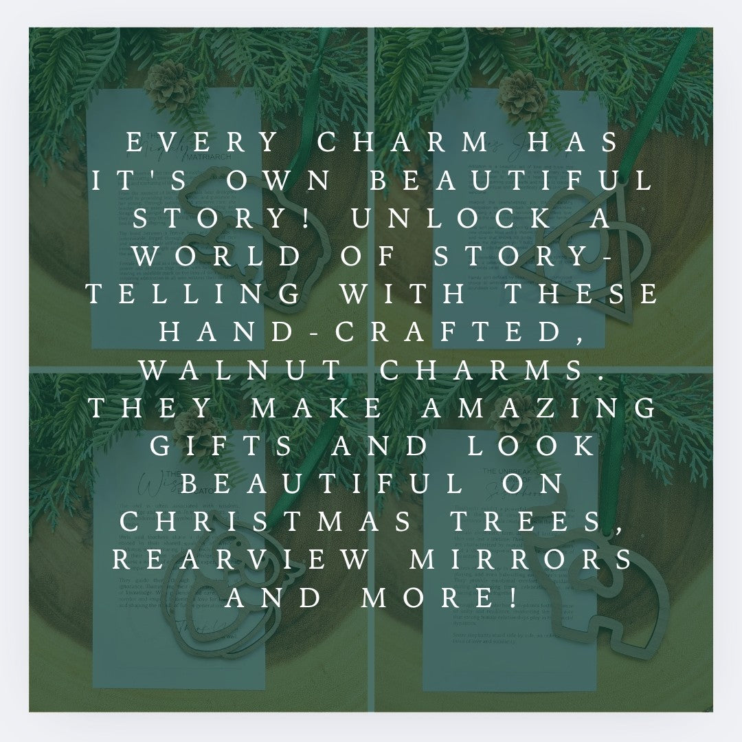 "Heavenly Messenger" Walnut Story Ornament