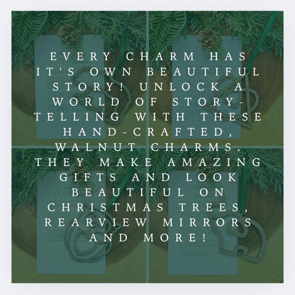 "Heavenly Messenger" Walnut Story Ornament