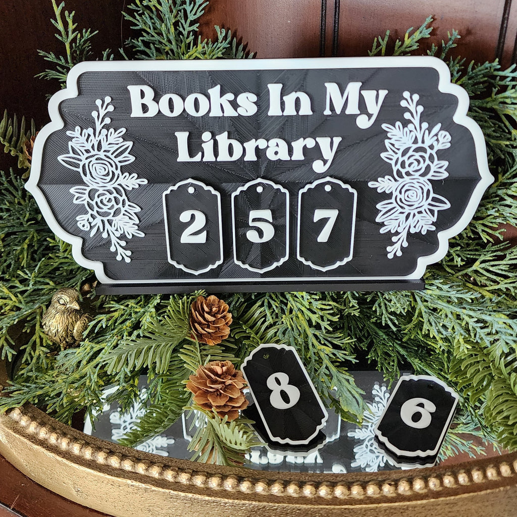 "Books In My Library" Shelf Sitter