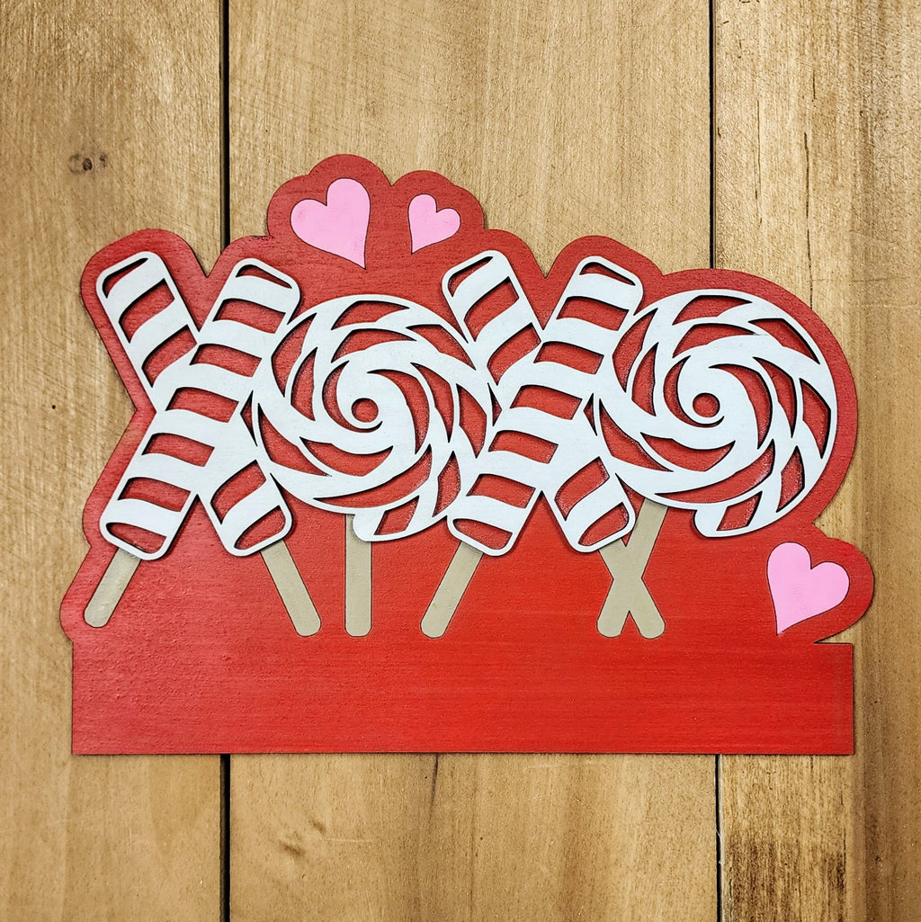 "XoXo" Lollipops Insert