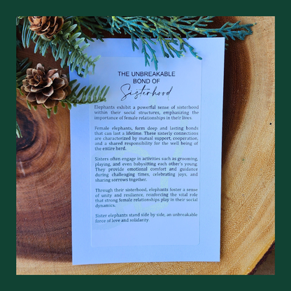 "The Unbreakable Bond of Sisterhood" Walnut Story Ornament