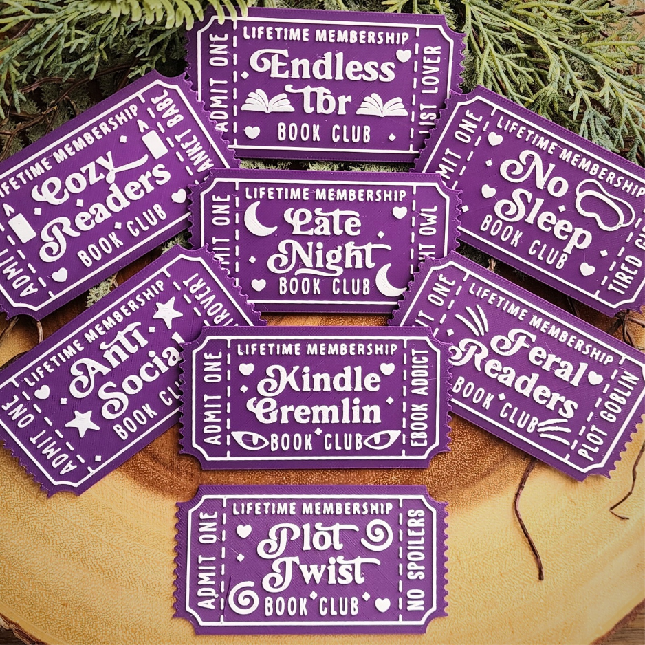 "Book Club" Ticket Bookmarks