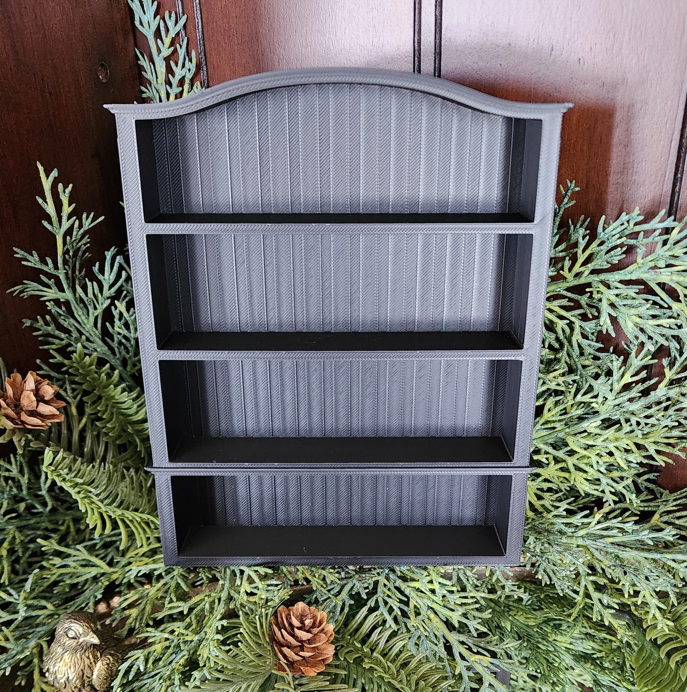 Arched "Beadboard" Mini Bookshelf