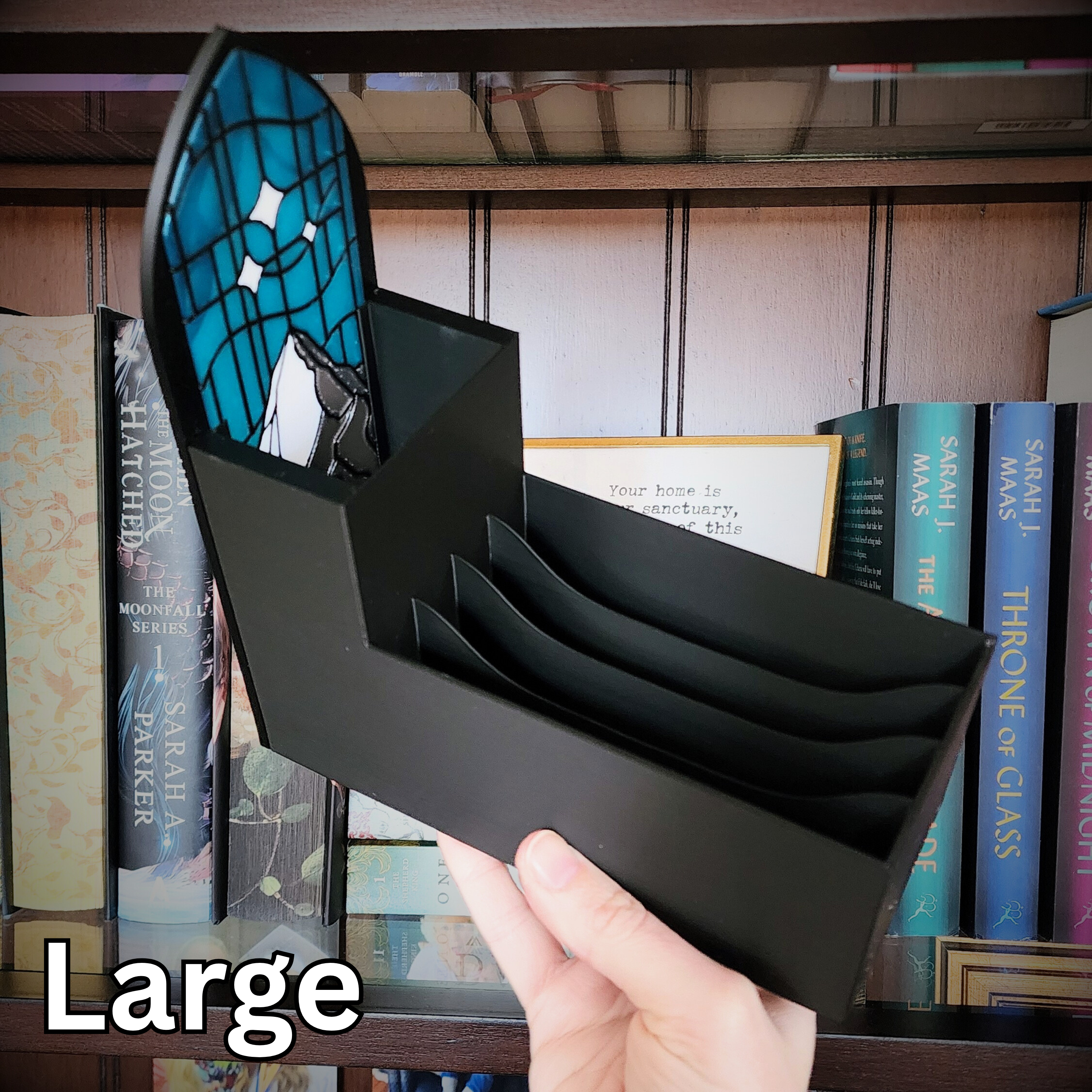 "Dragon Clouds" Stained Glass Book Nook