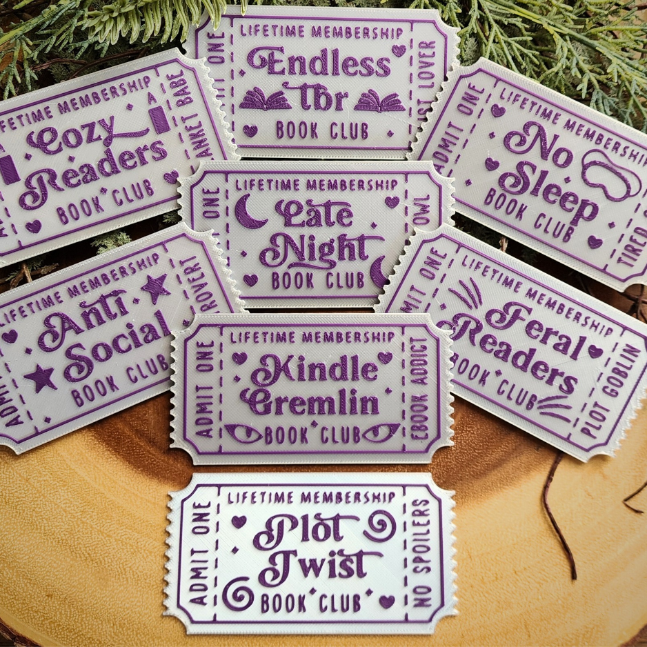 "Book Club" Ticket Bookmarks