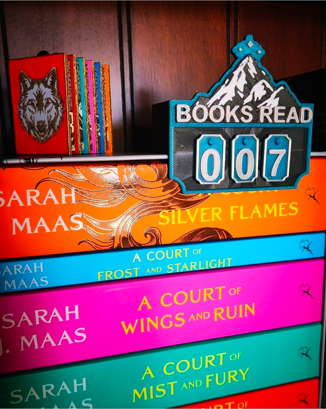 Mountain Stars "Books Read" MINI Shelf-Edge Counter