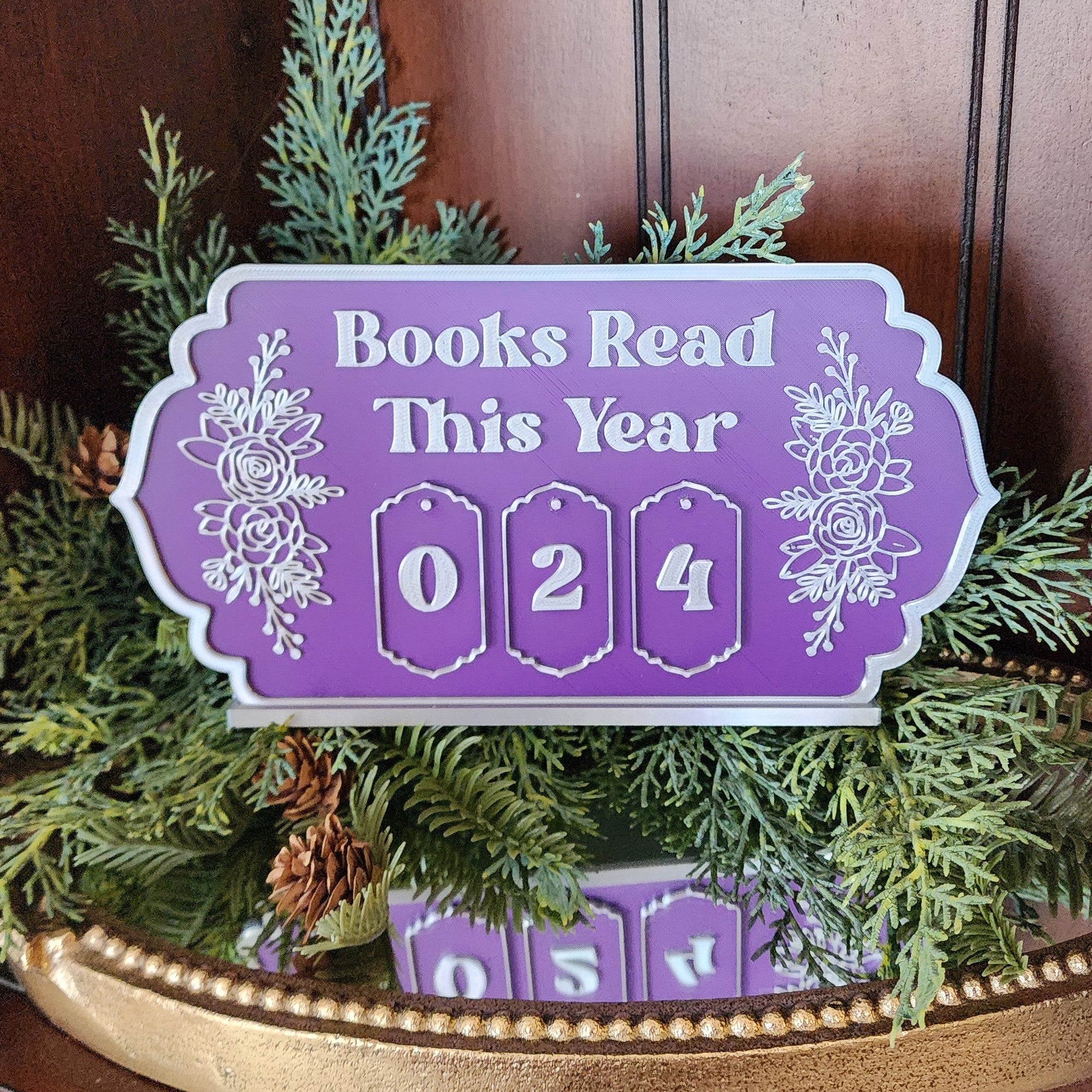 "Books Read This Year" Shelf Sitter