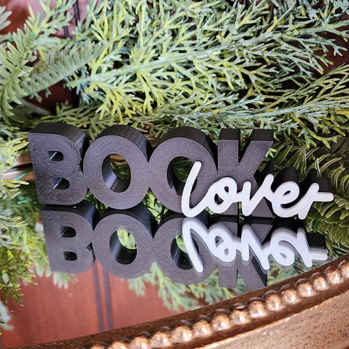 "Book Lover" Shelf Sitter