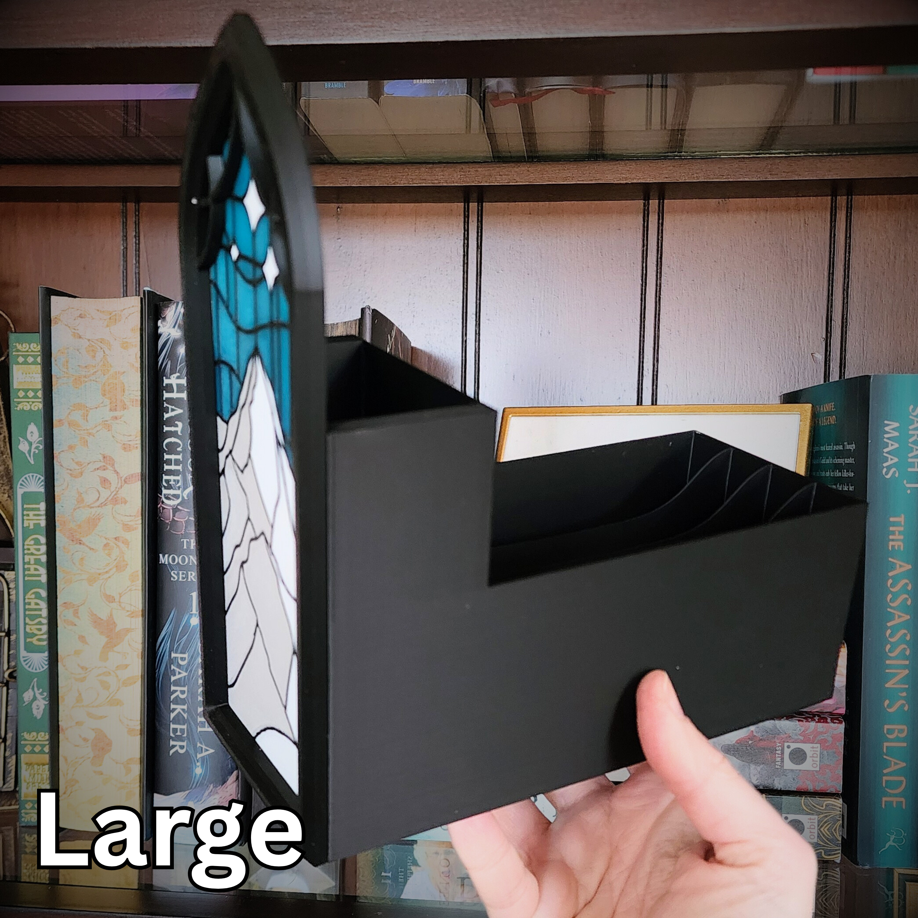 "Dragon Clouds" Stained Glass Book Nook