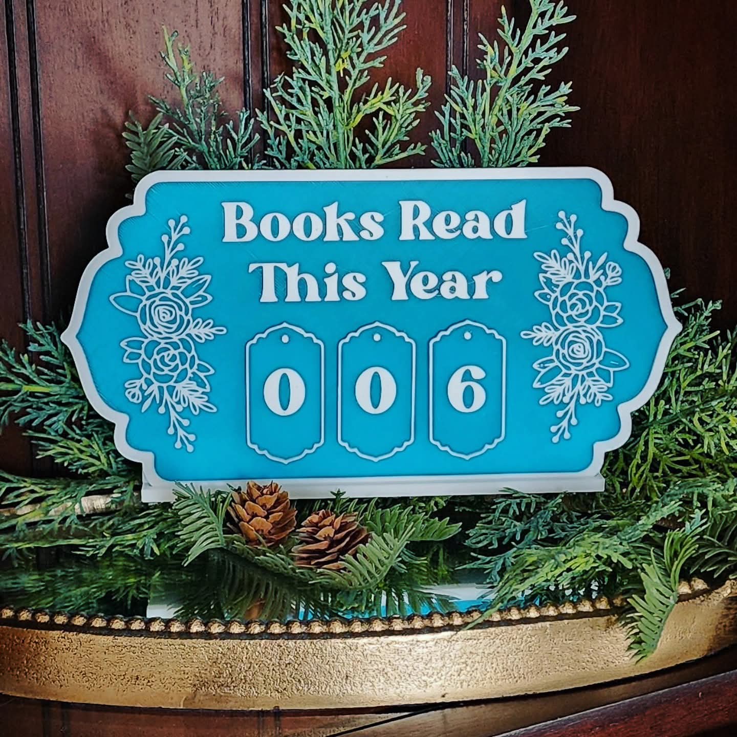 "Books Read This Year" Shelf Sitter