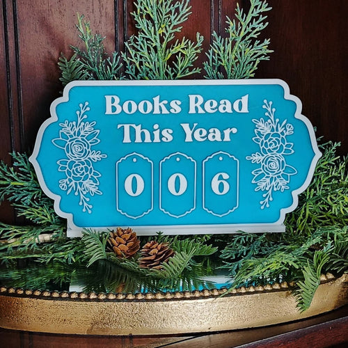 "Books Read This Year" Shelf Sitter
