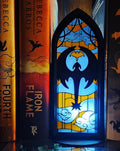 "Dragon Clouds" Stained Glass Book Nook